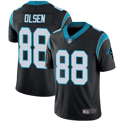 Carolina Panthers Limited Black Men Greg Olsen Home Jersey NFL Football #88 Vapor Untouchable